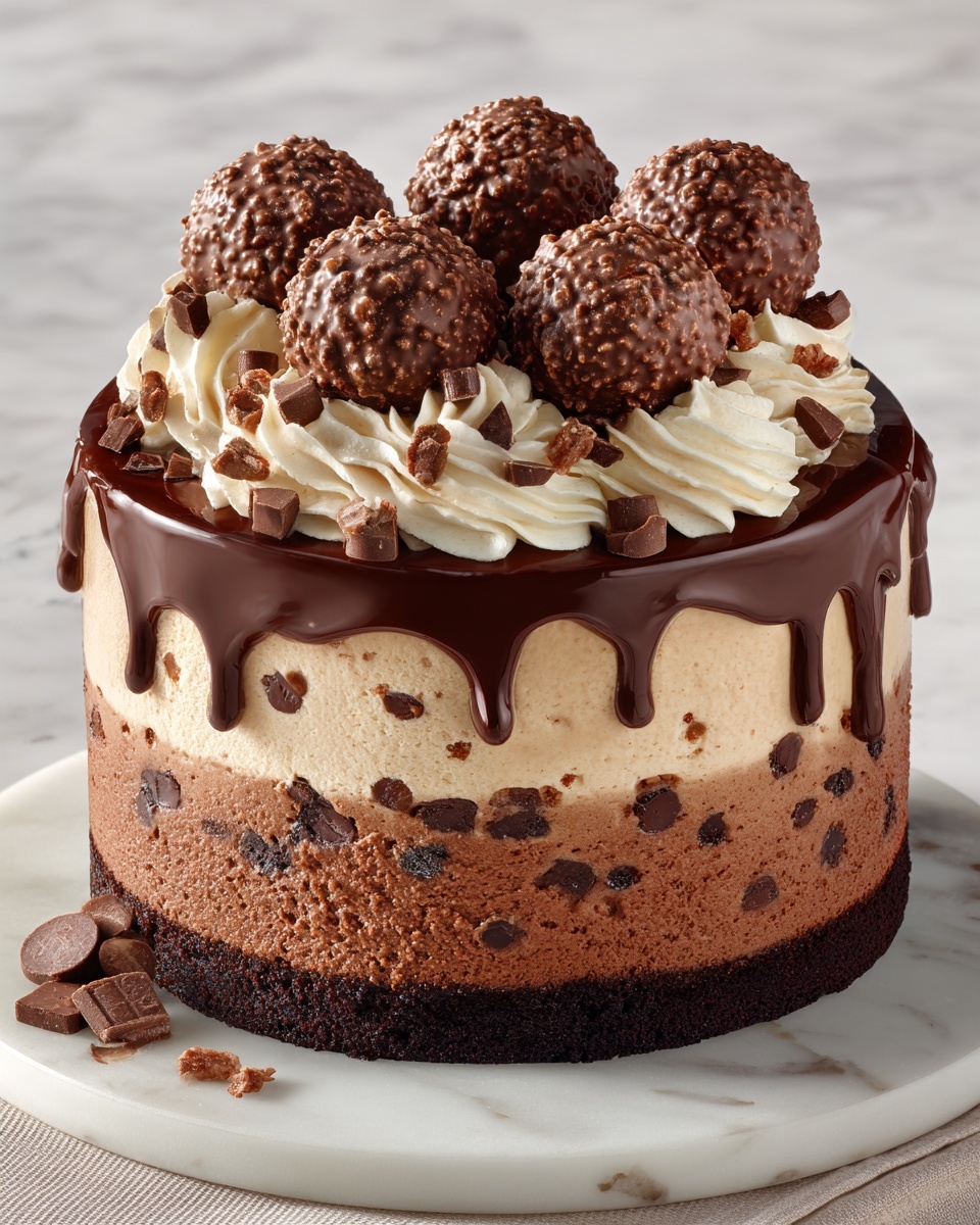 Cookie Dough Brownie Cake Recipe - Recipe Image