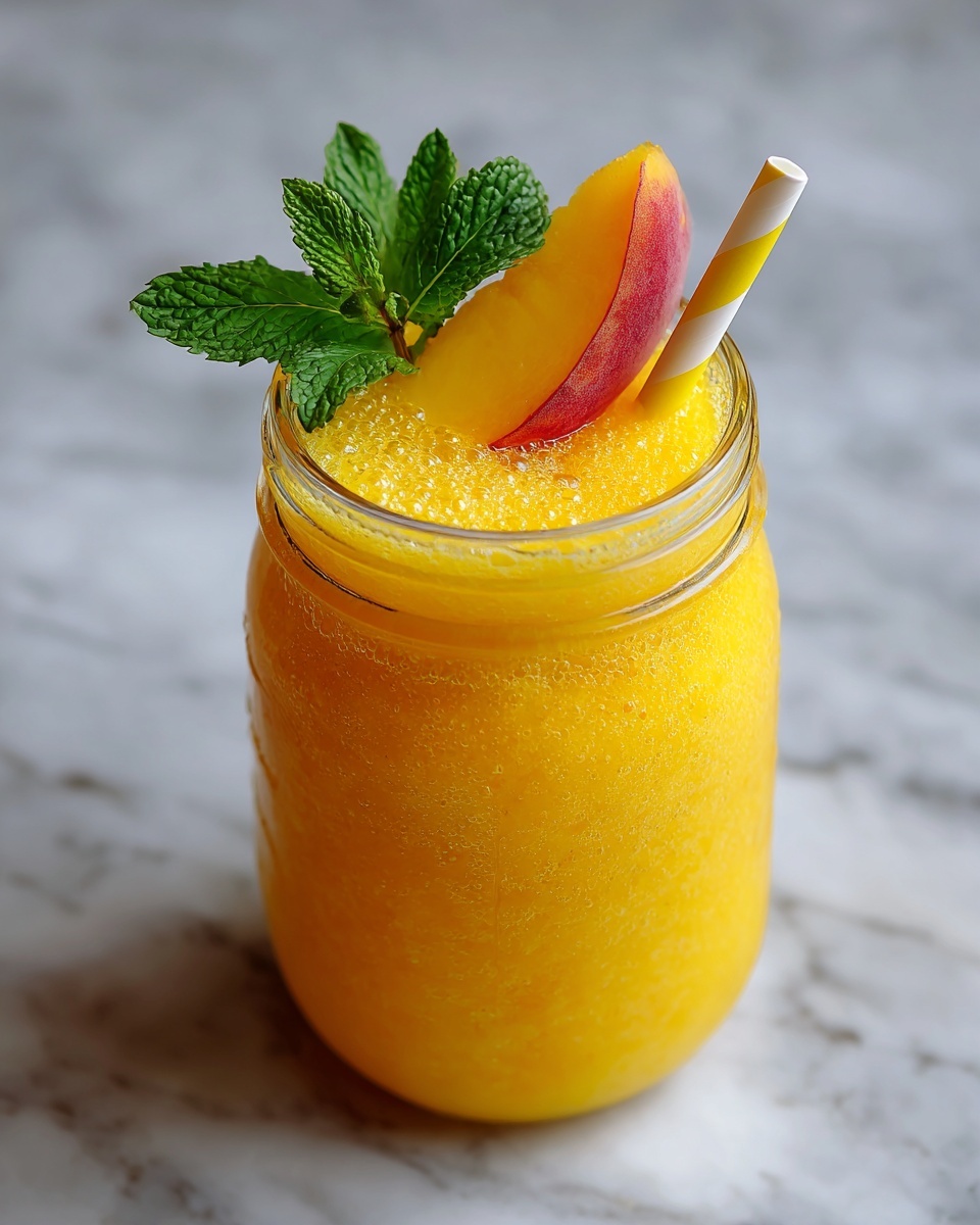 Peach Lemonade Slush Recipe - Recipe Image