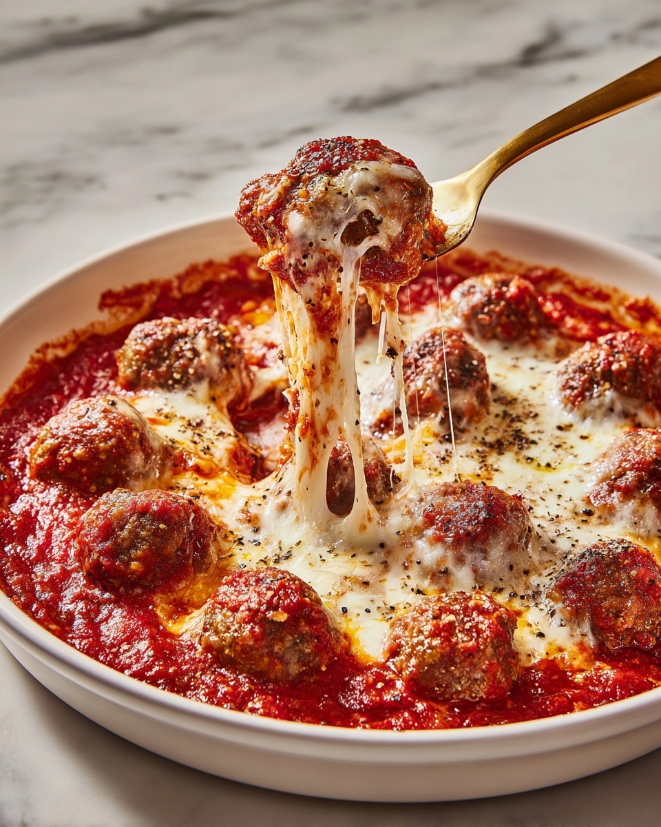 Baked Chicken Parmesan Meatballs Recipe - Recipe Image