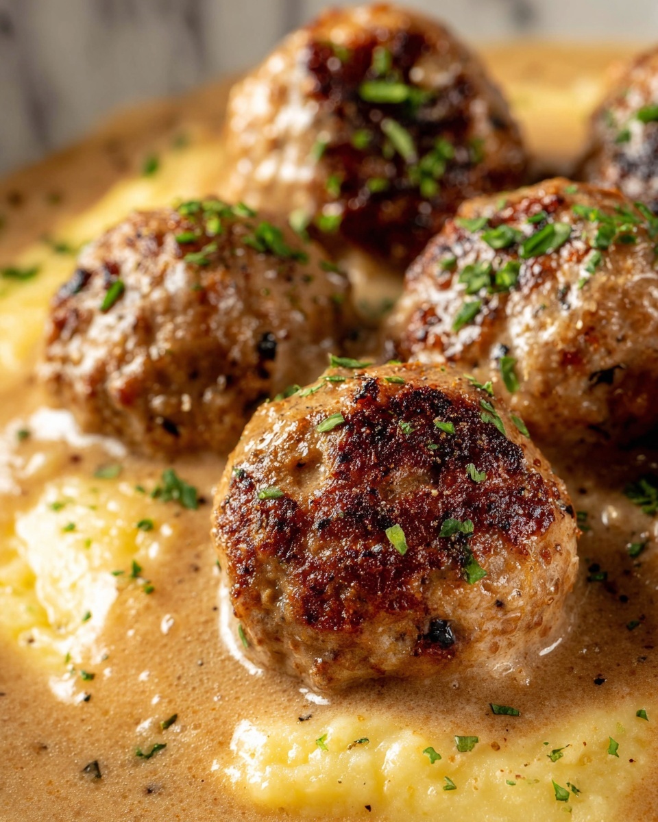 Meatball & Mashed Potato Bake Recipe - Recipe Image