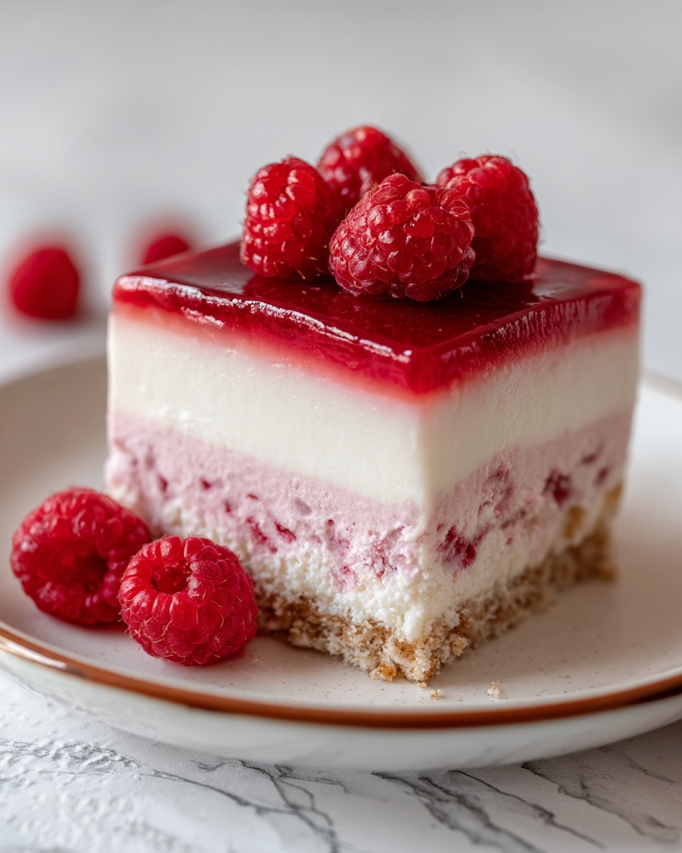 No Bake Raspberry Cheesecake Recipe - Recipe Image