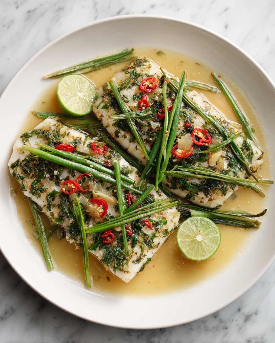 How to Make Irresistible Thai Lime-Garlic Steamed Fish at Home Recipe - Recipe Image