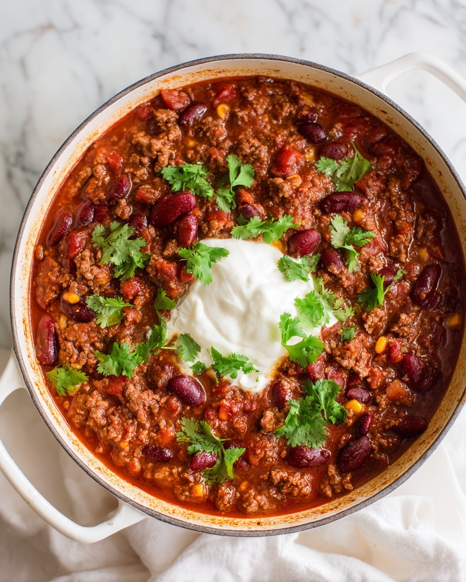 The Best Homemade Stovetop Chili Recipe - Recipe Image
