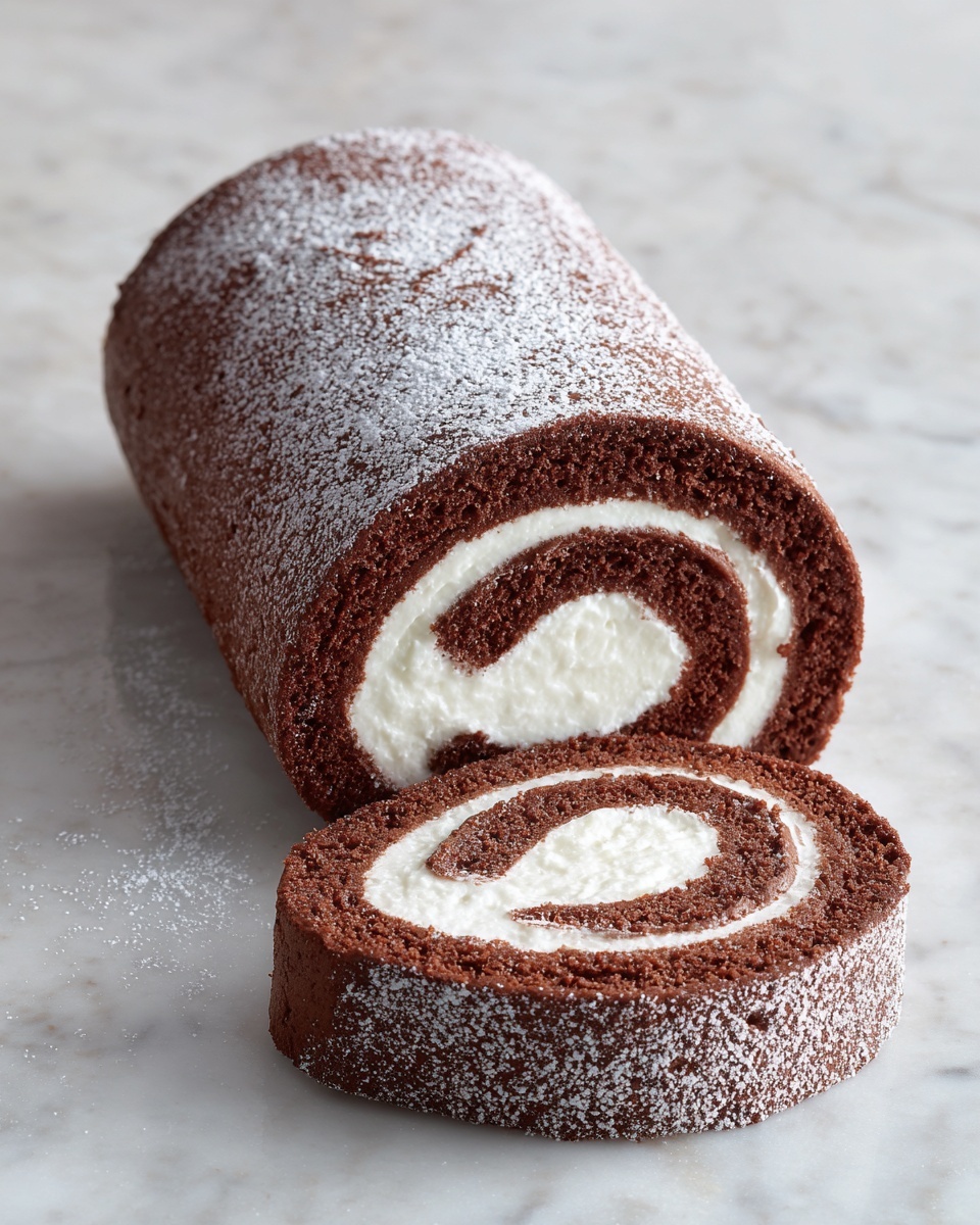 Chocolate Swiss Roll Recipe - Recipe Image
