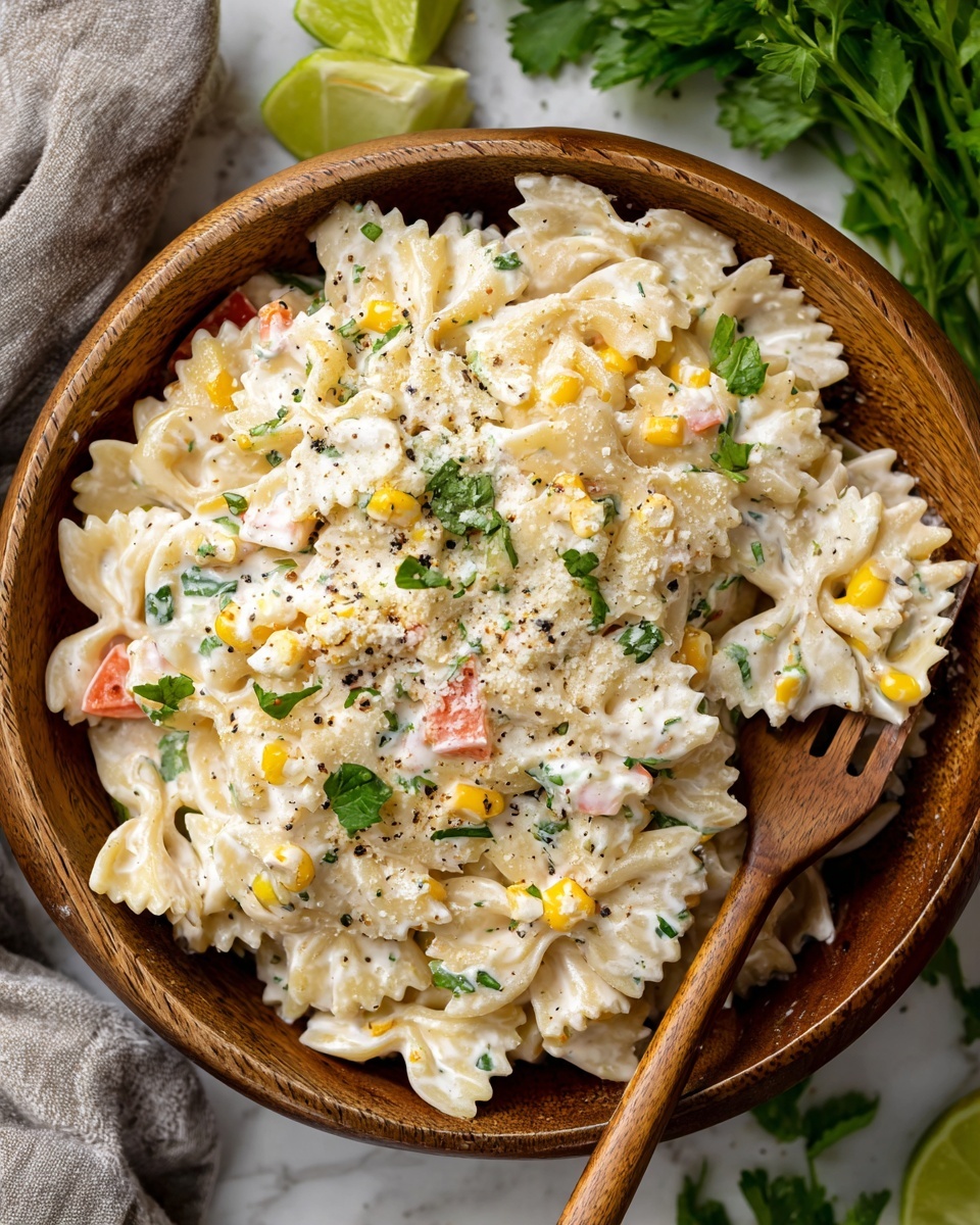 Cilantro Lime Pasta Salad Recipe - Recipe Image