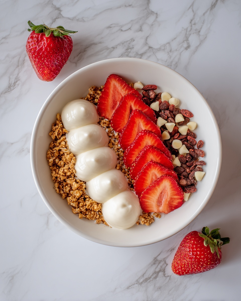 Strawberry Coconut Granola with Nuts and Chocolate Recipe - Recipe Image