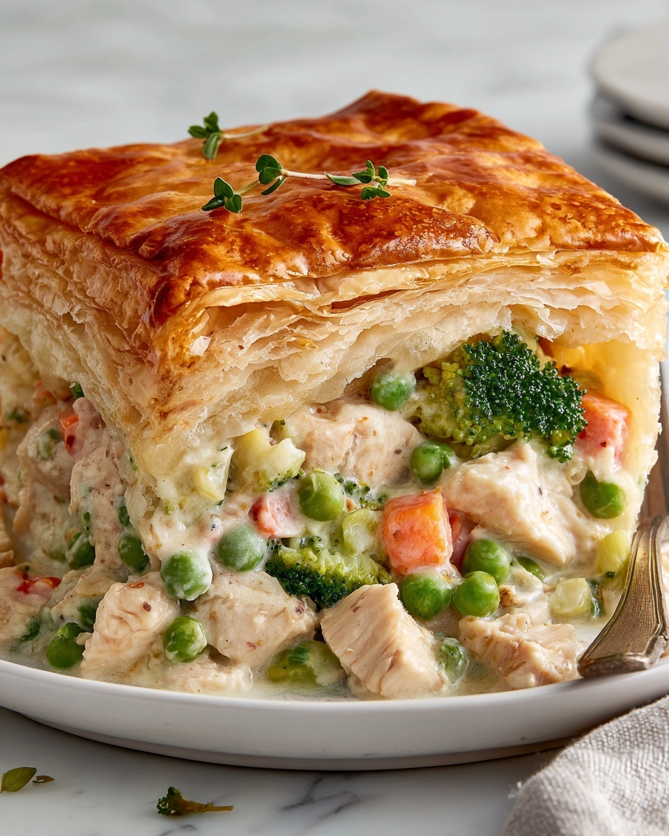 Chicken & Broccoli Pot Pie Recipe - Recipe Image