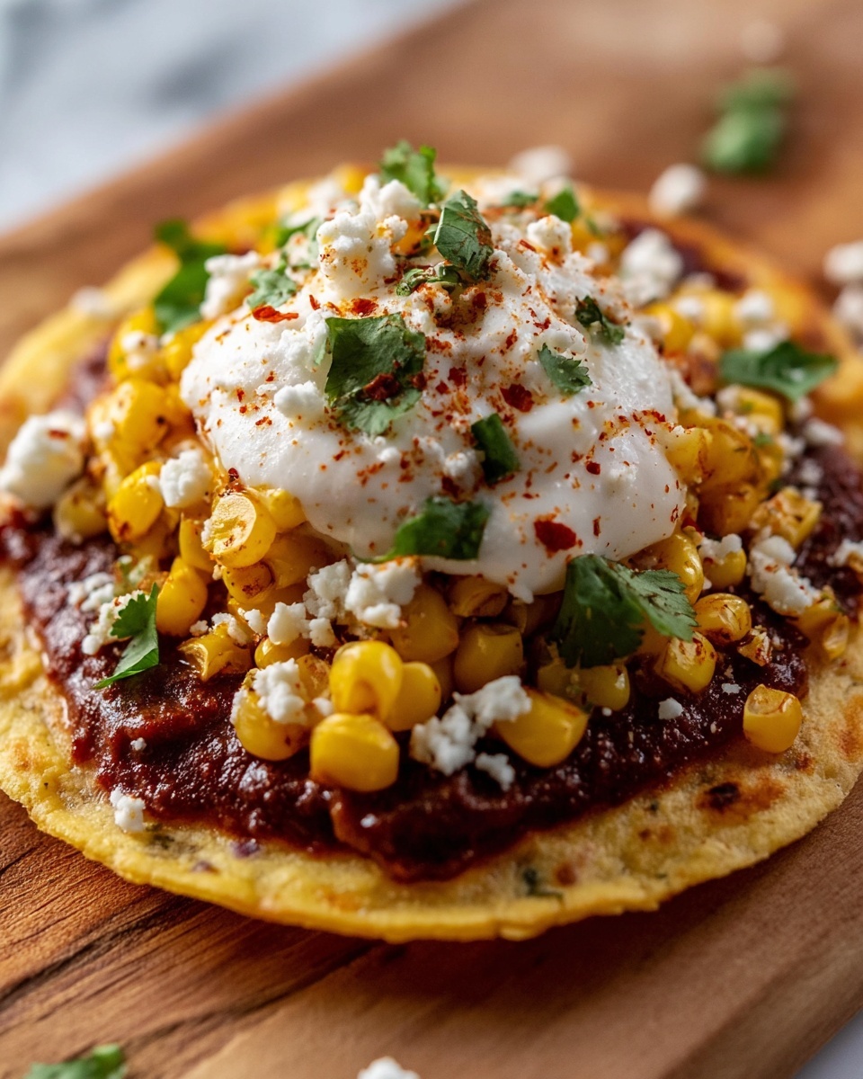 Mexican Street Corn Tostadas Recipe - Recipe Image