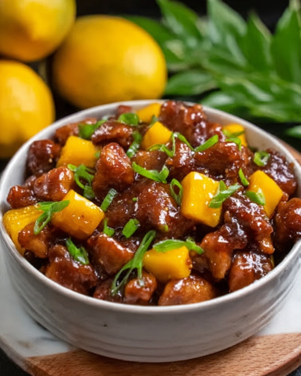 Chinese Style Mango Chicken Stir Fry Recipe - Recipe Image