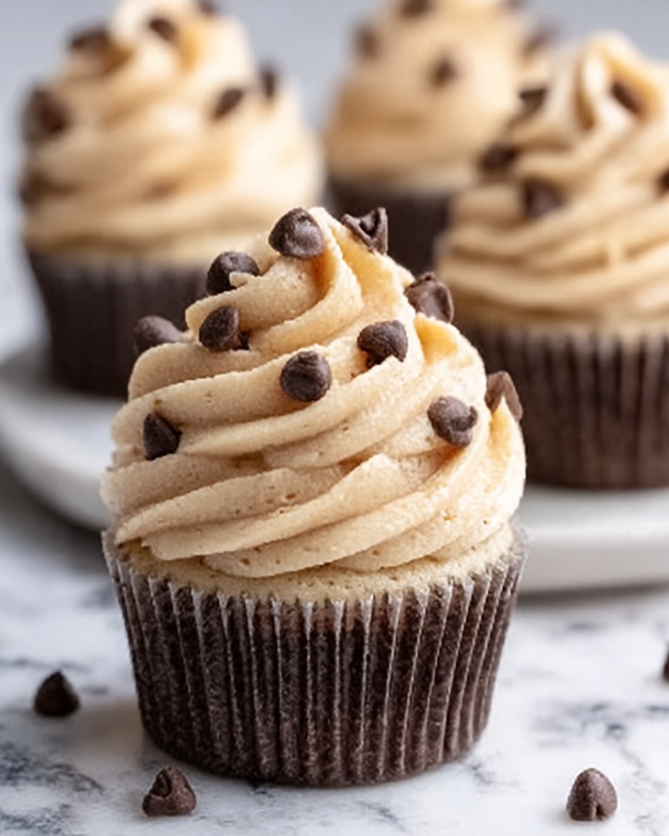Chocolate Chip Cookie Dough Cupcakes Recipe - Recipe Image