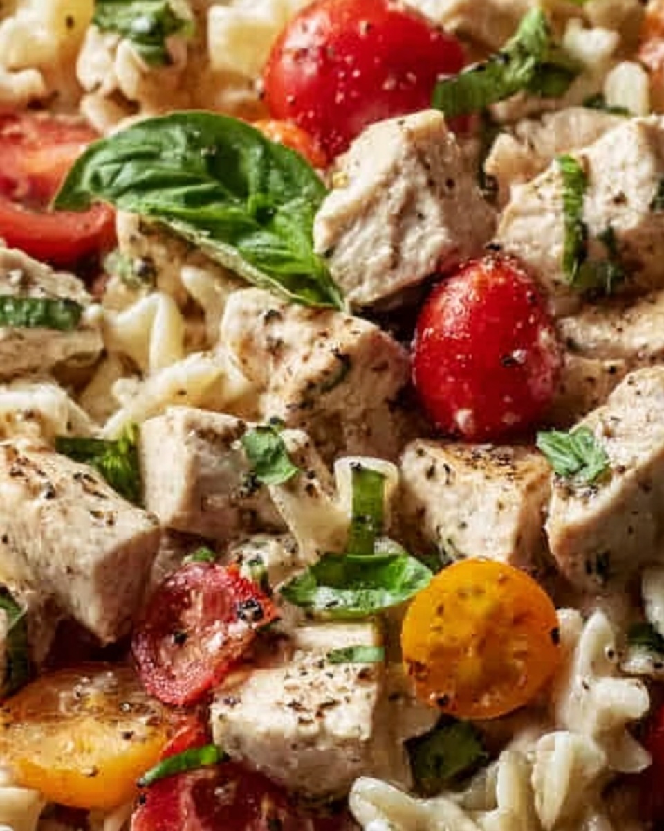 High Protein Chicken Pasta Salad Recipe - Recipe Image