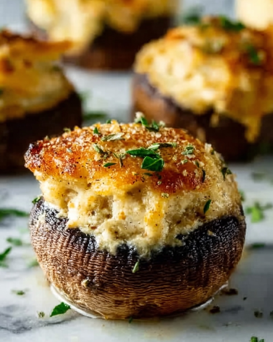 Air Fryer Stuffed Mushrooms Recipe - Recipe Image