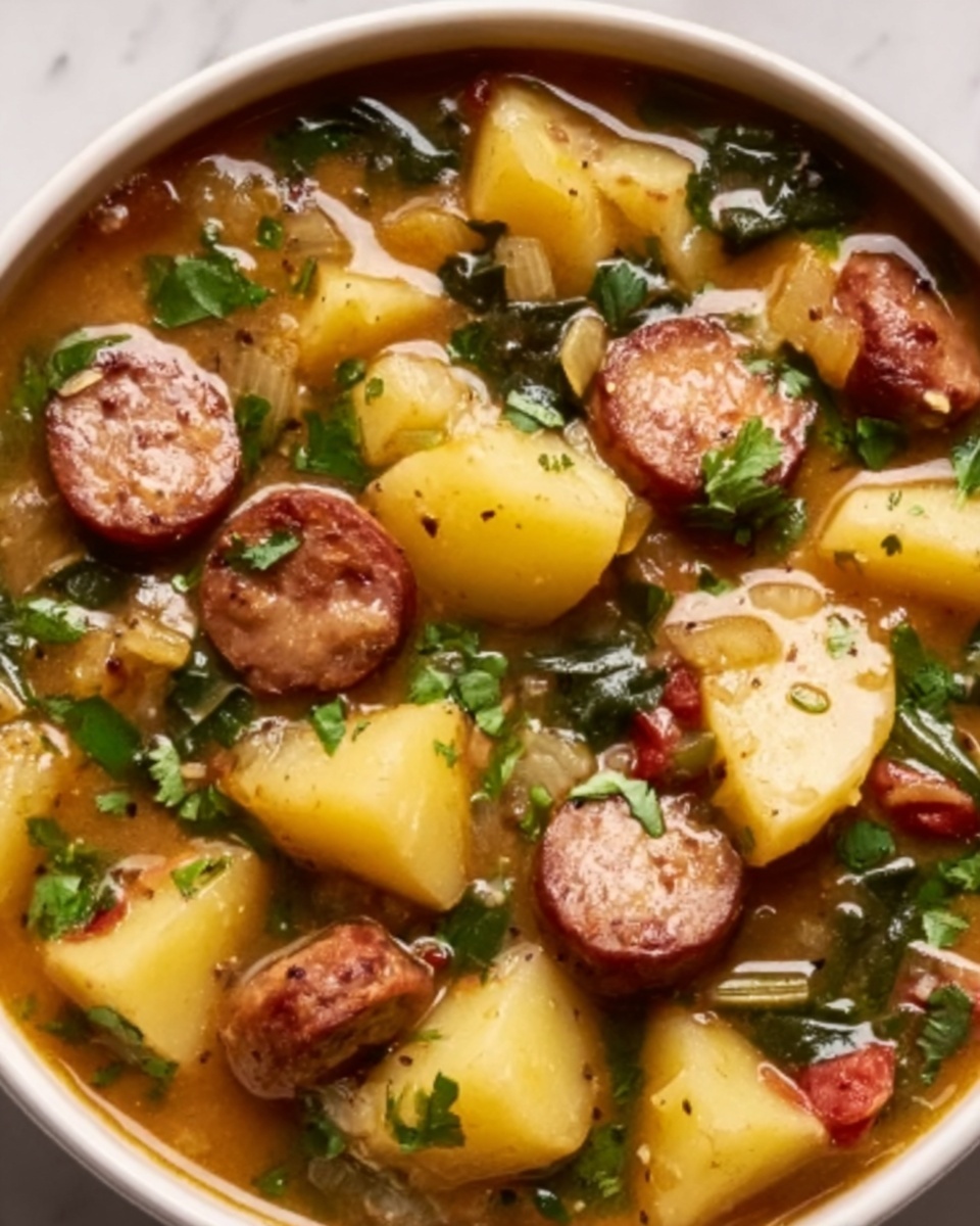 Sausage and Kale Navy Bean Soup Recipe - Recipe Image