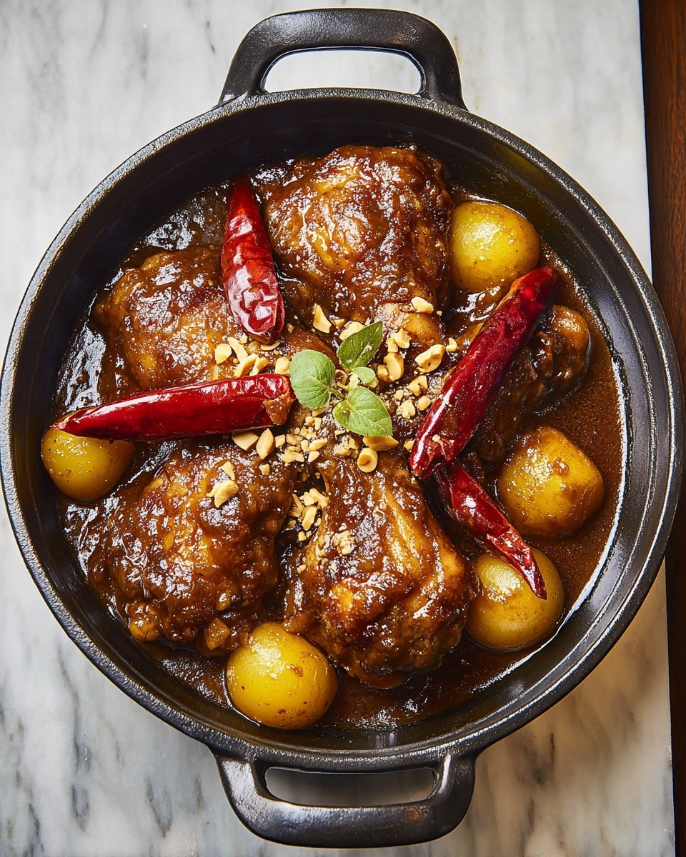 Braised Nutty Satay Chicken Recipe - Recipe Image