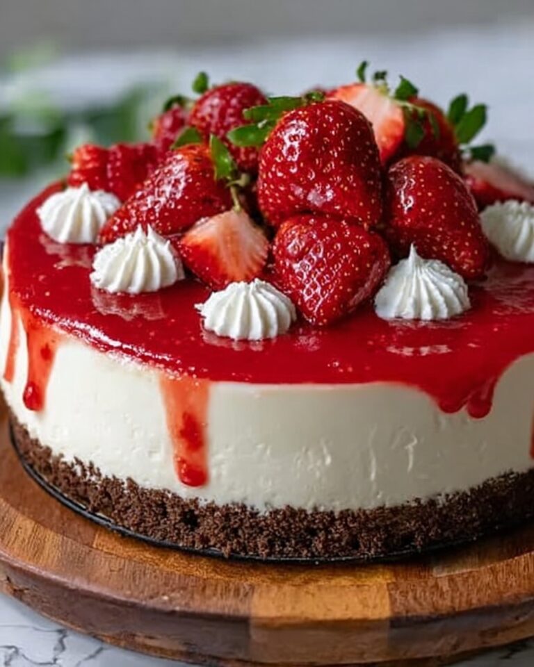White Chocolate Strawberry Cheesecake Recipe