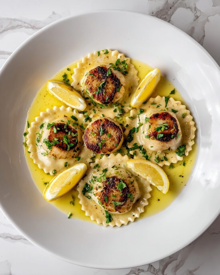 Lobster Ravioli with Lemon Butter Sauce Recipe
