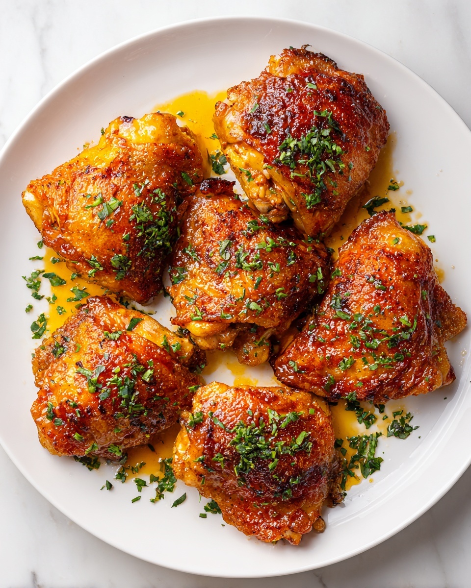Honey Garlic Chicken Thighs Recipe - Recipe Image