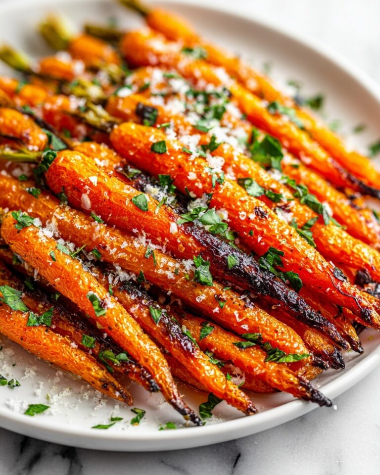 Parmesan Garlic Roasted Carrots Recipe