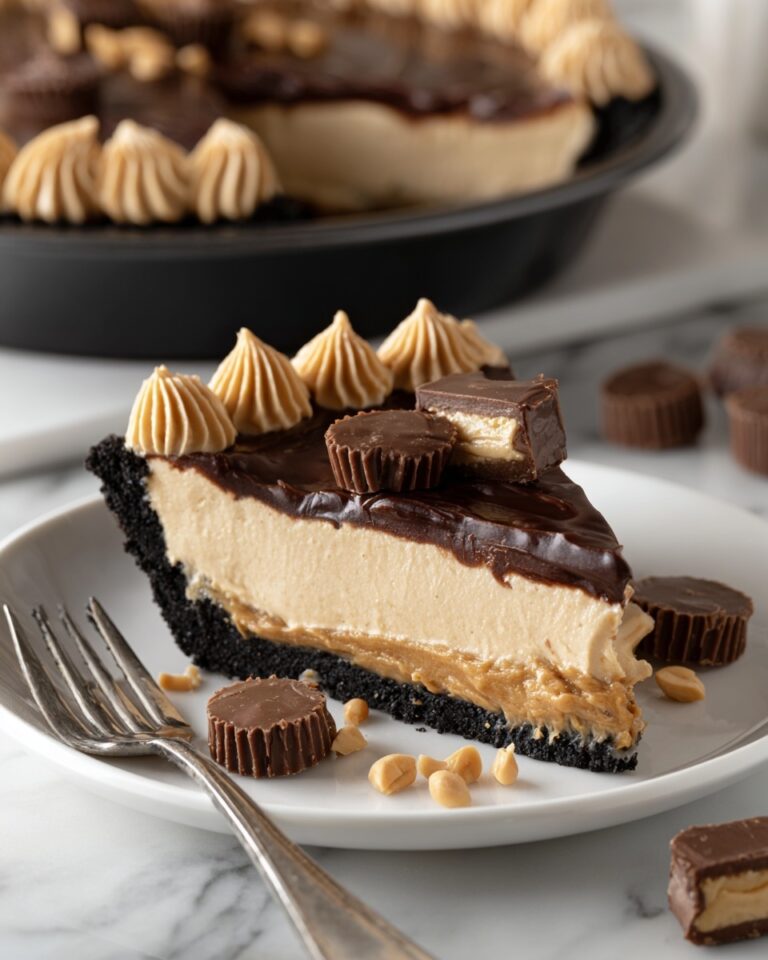 Peanut Butter Cup Chocolate Pie Recipe