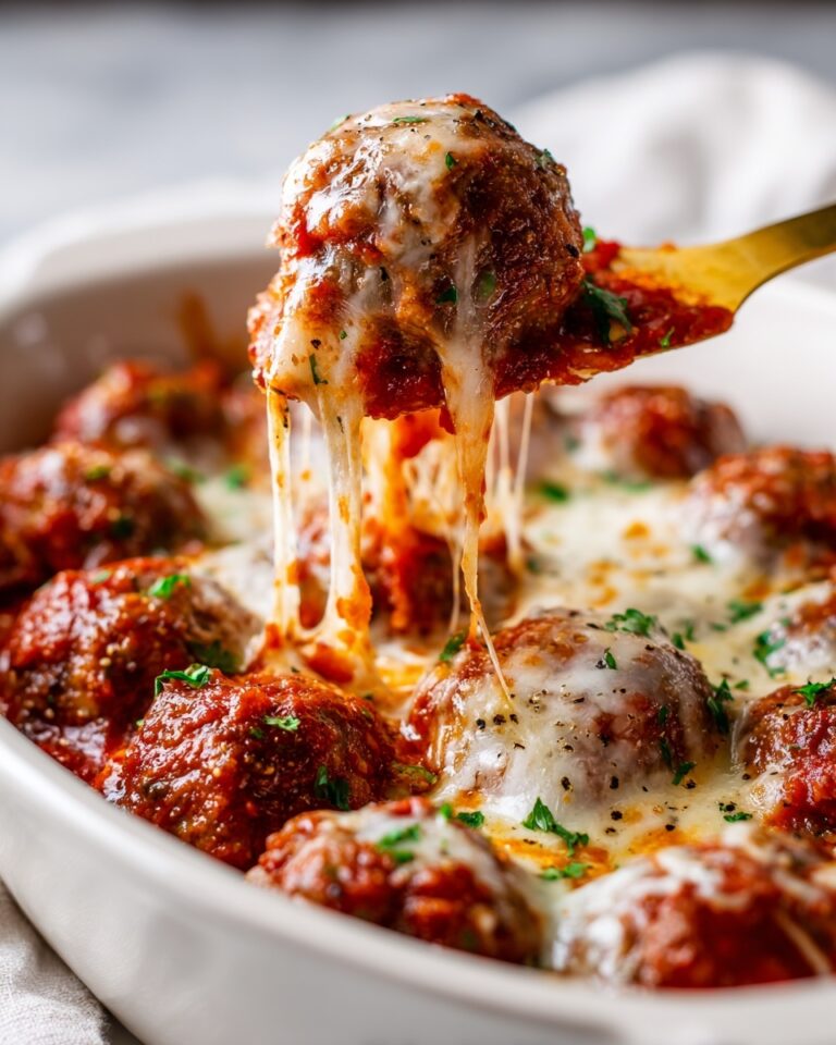 Baked Chicken Parmesan Meatballs Recipe
