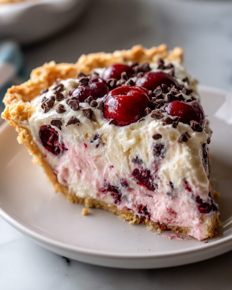 No-Bake Easy Cherry Chocolate Chip Pie Recipe