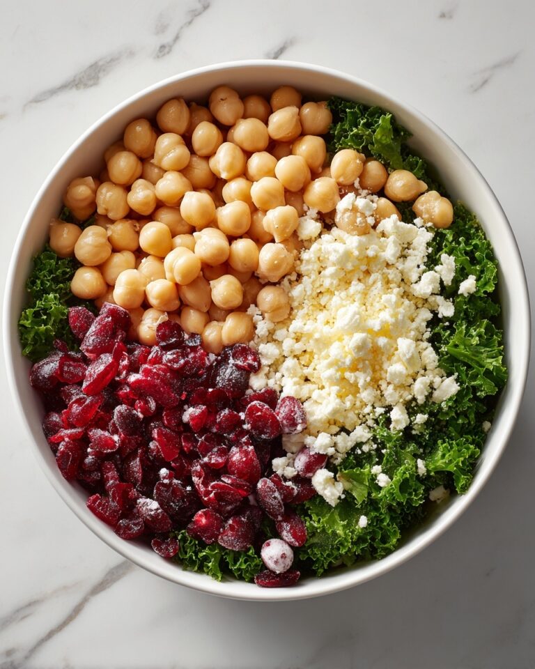 Feta & Cranberry Chickpeas with Lemon Vinaigrette Recipe