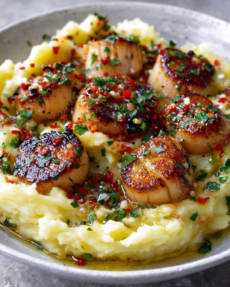 Garlic Butter Lobster Bites with Saffron Mashed Potatoes Recipe