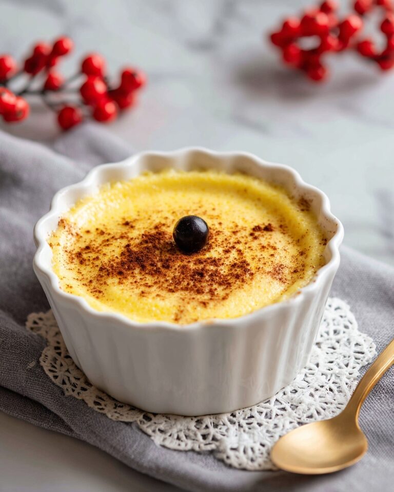 Homemade Eggnog Pudding with Sugared Cranberries Recipe