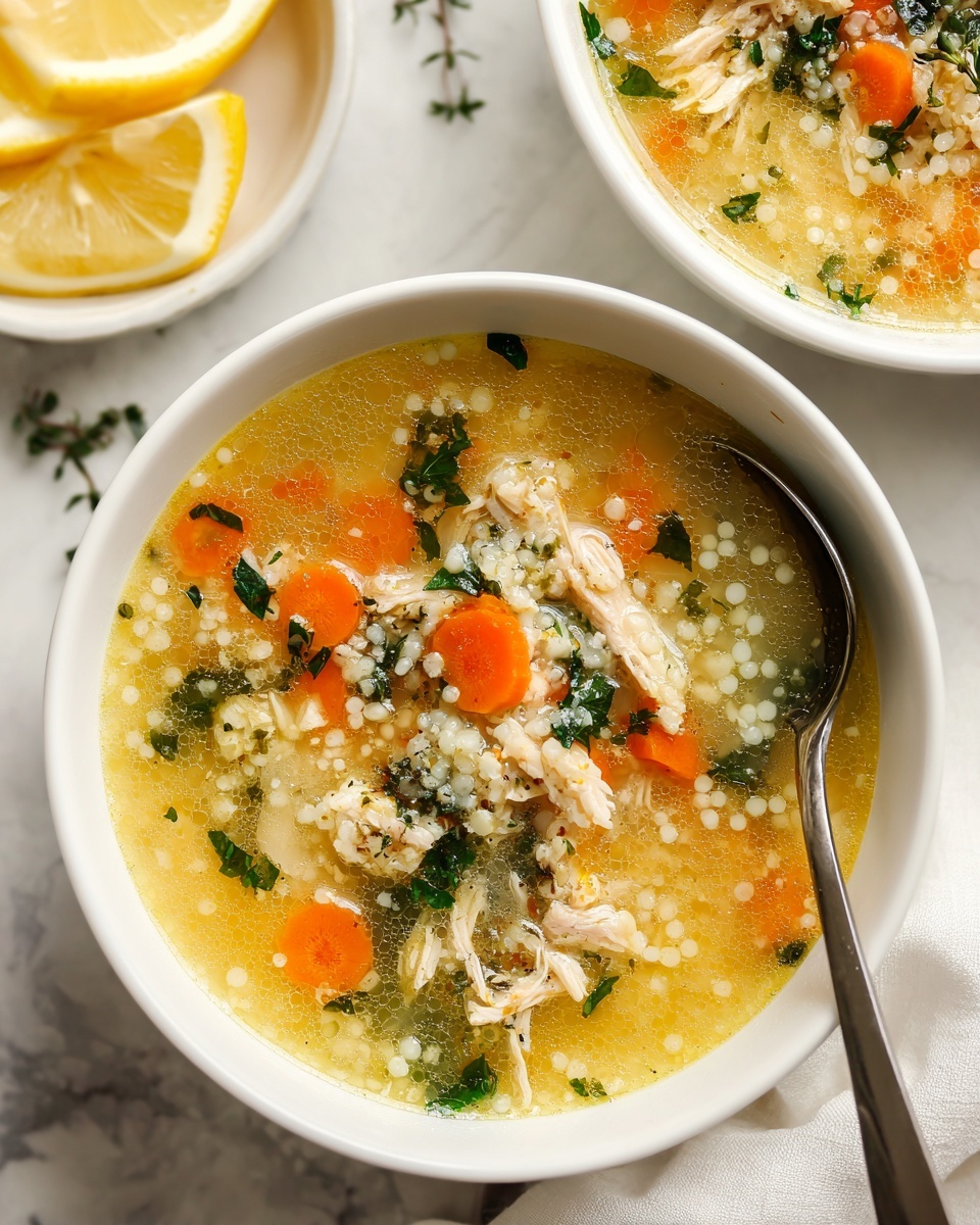 Lemon Chicken Orzo Soup Recipe - Recipe Image