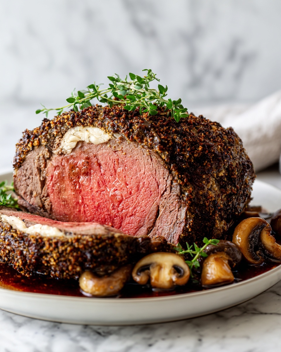 Herb-Crusted Roasted Lamb Recipe - Recipe Image