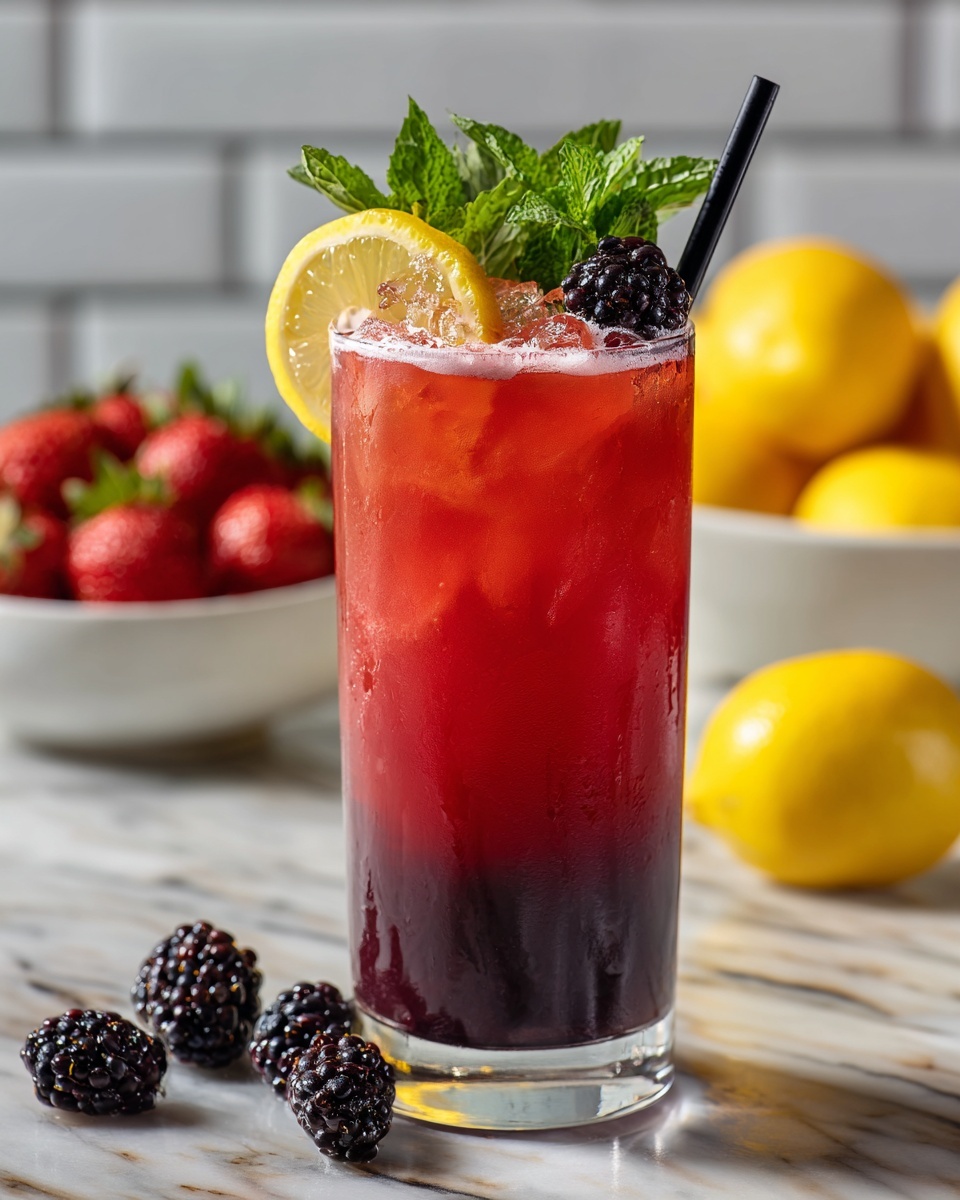 Triple Berry Lemonade Recipe - Recipe Image