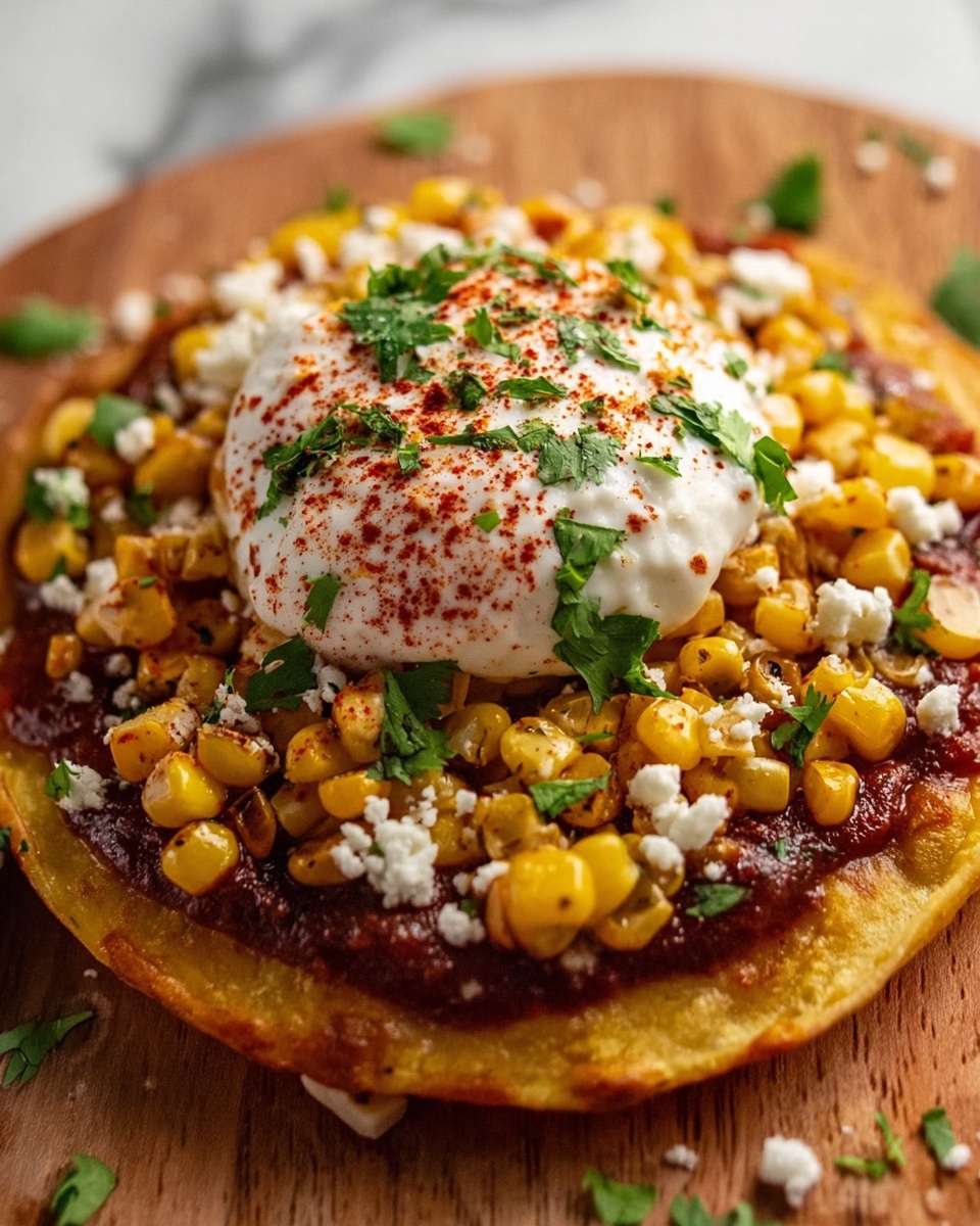Mexican Street Corn Tostadas Recipe - Recipe Image
