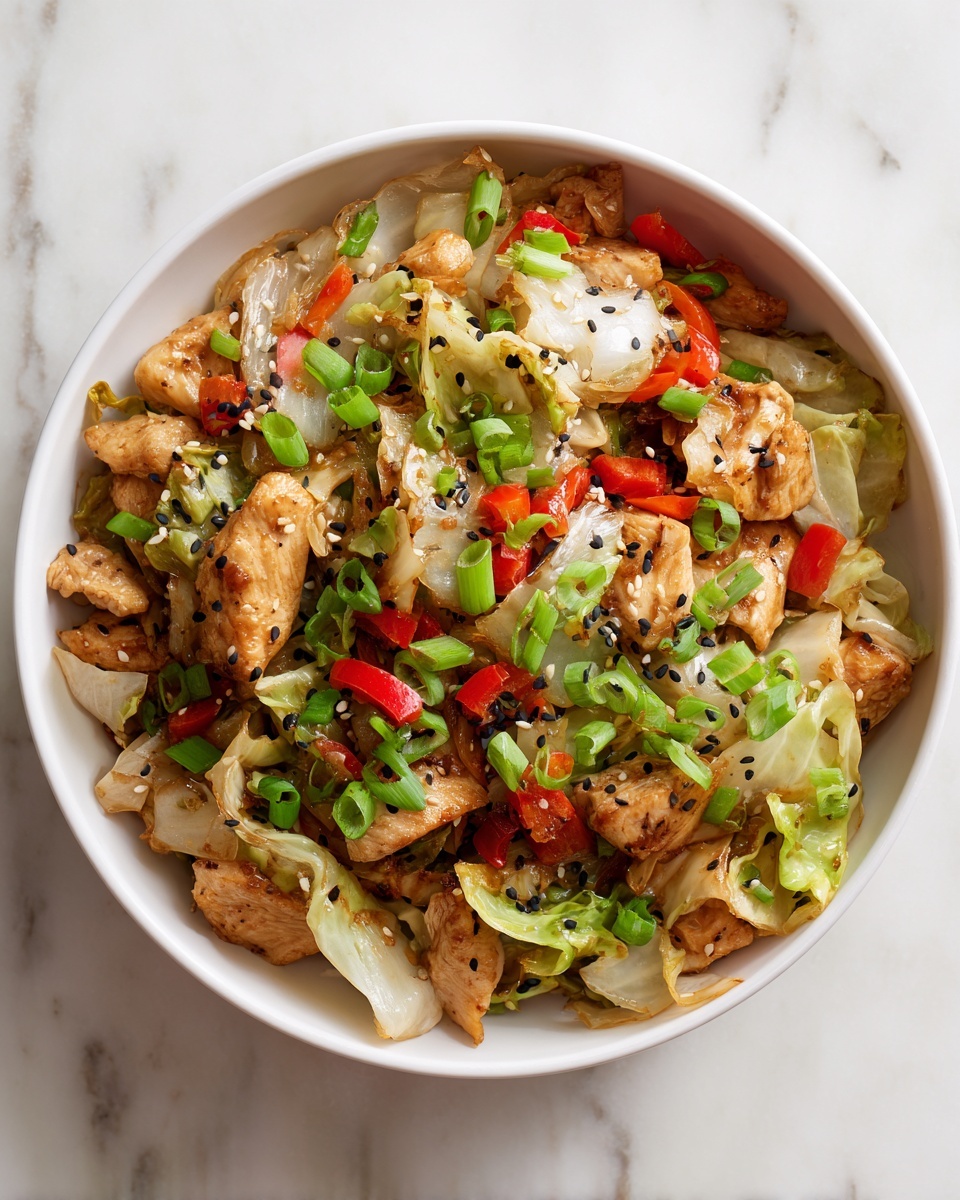 Chicken Cabbage Stir Fry Recipe - Recipe Image