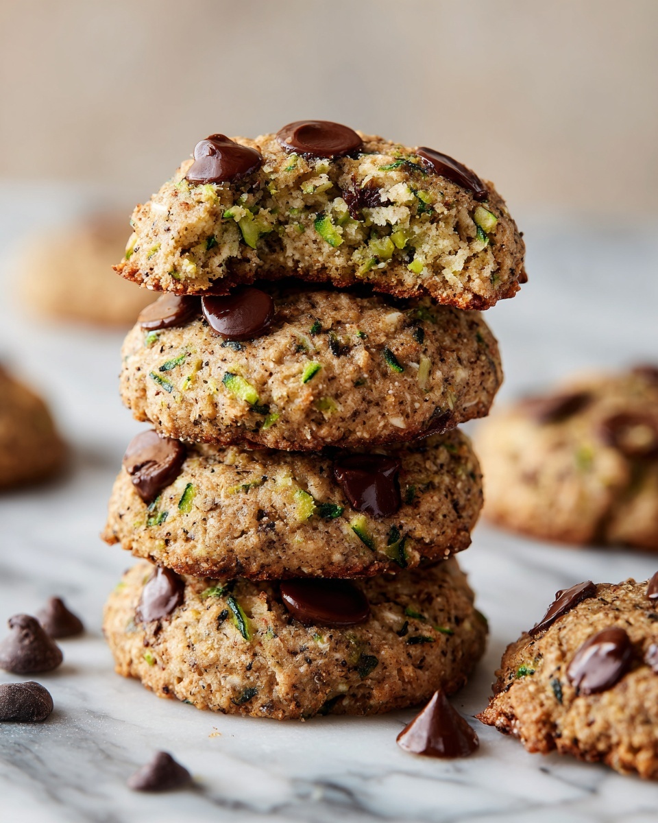 Zucchini Oat Chocolate Chip Cookies Recipe - Recipe Image