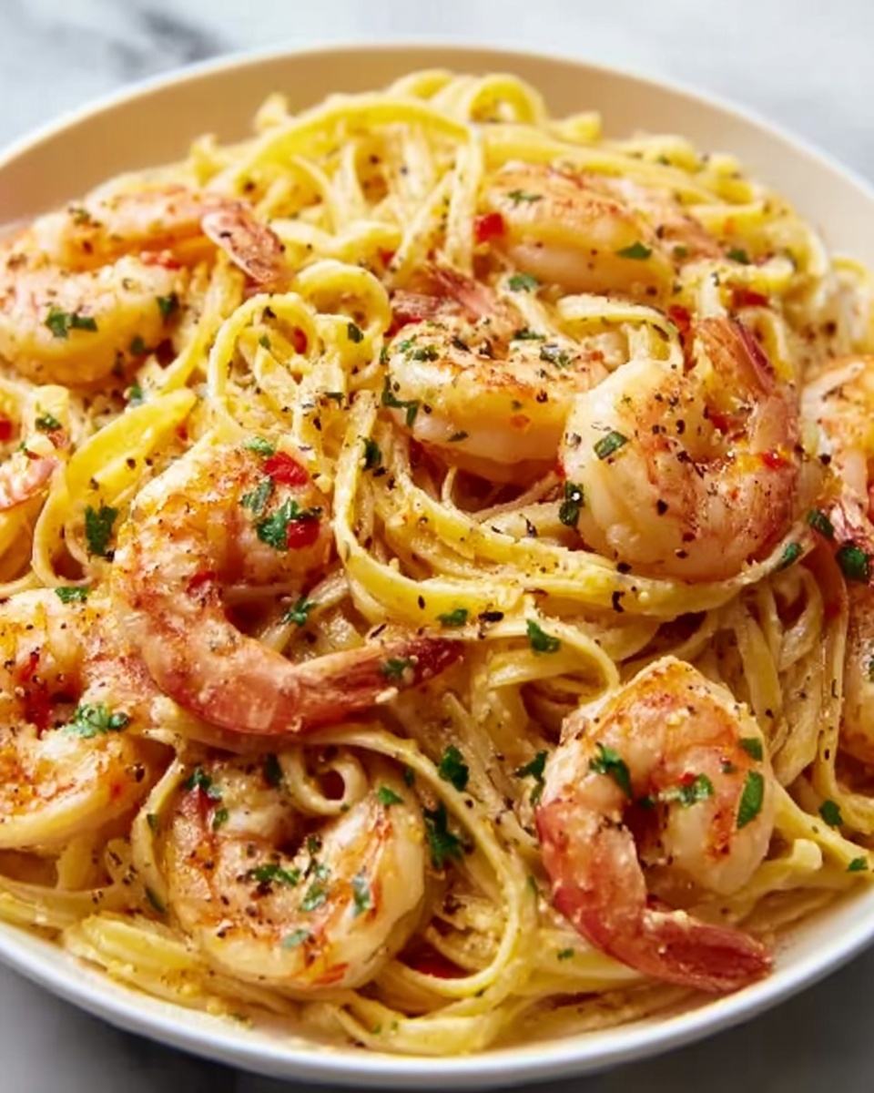 Creamy Jamaican Shrimp Pasta Recipe - Recipe Image