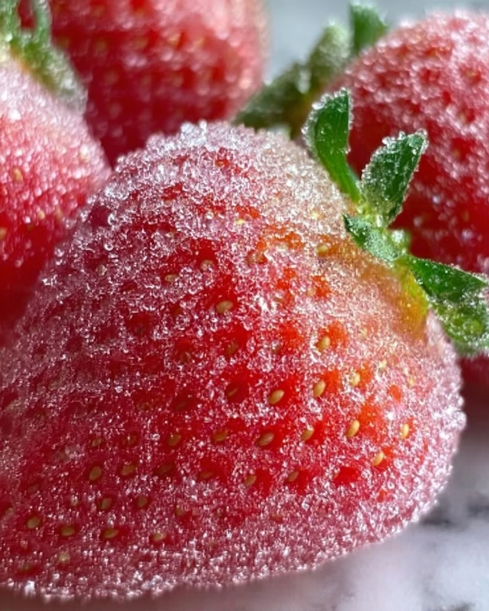 Rock Candy Sugar-Coated Strawberries Recipe - Recipe Image