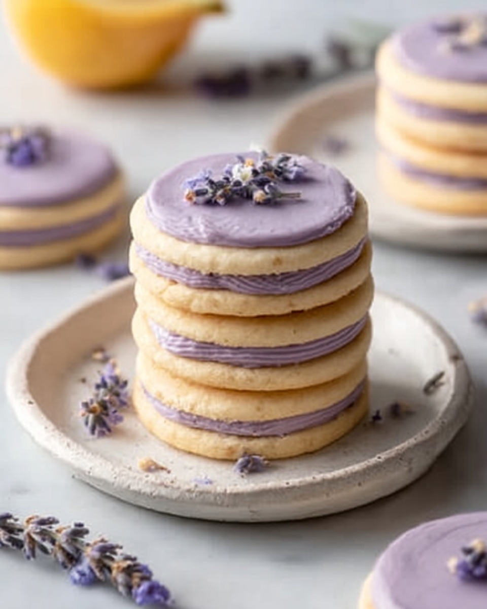 Lemon Lavender Sandwich Cookies Recipe - Recipe Image