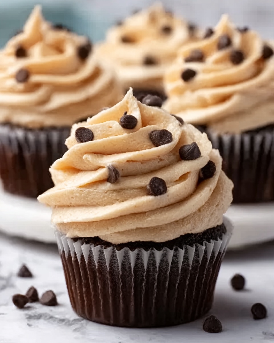 Chocolate Chip Cookie Dough Cupcakes Recipe - Recipe Image