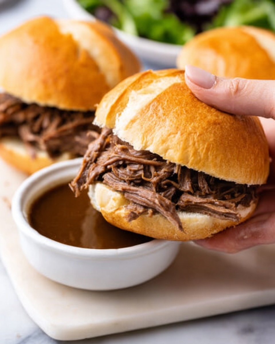 Crock Pot French Dip Sandwiches Recipe - Recipe Image