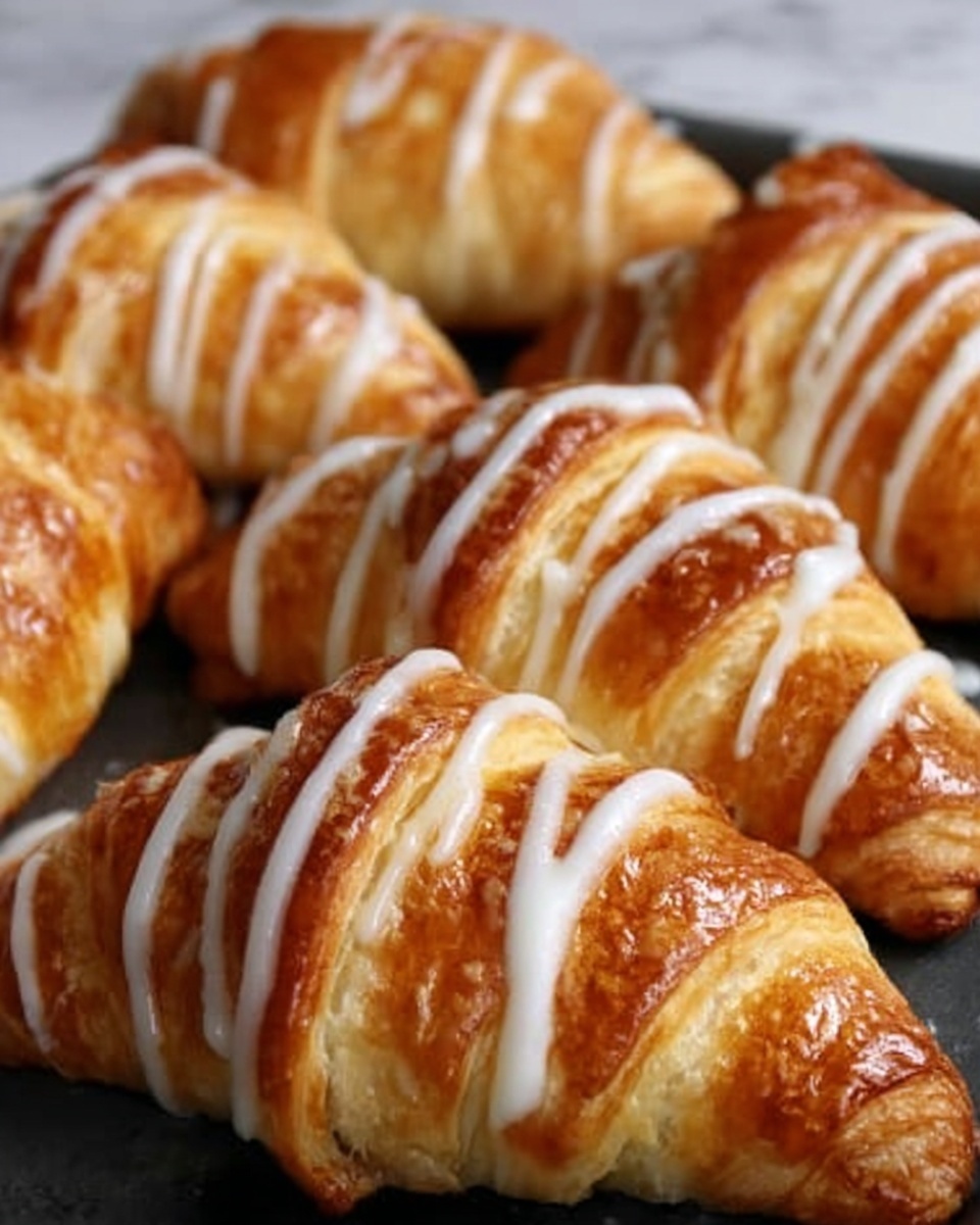 Pumpkin Pie Crescents with Maple Glaze Recipe - Recipe Image