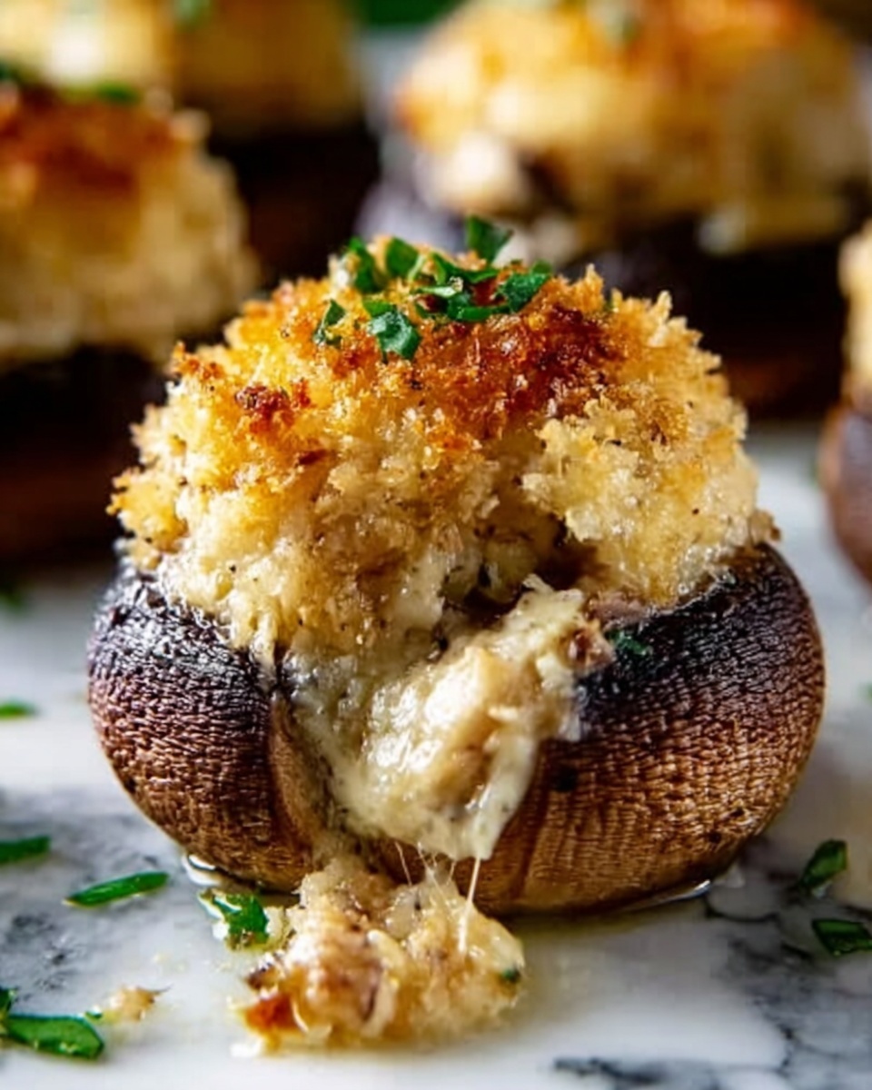 Air Fryer Stuffed Mushrooms Recipe - Recipe Image
