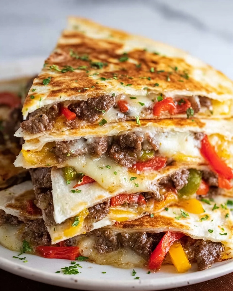 Philly Cheesesteak Quesadilla Recipe - Recipe Image