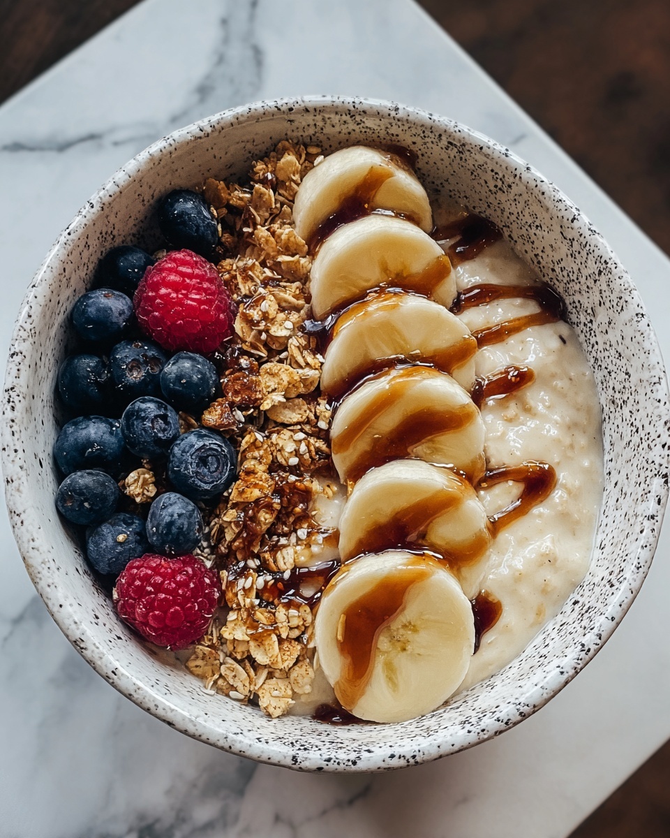 Caramelized Banana Split Overnight Oats Recipe - Recipe Image