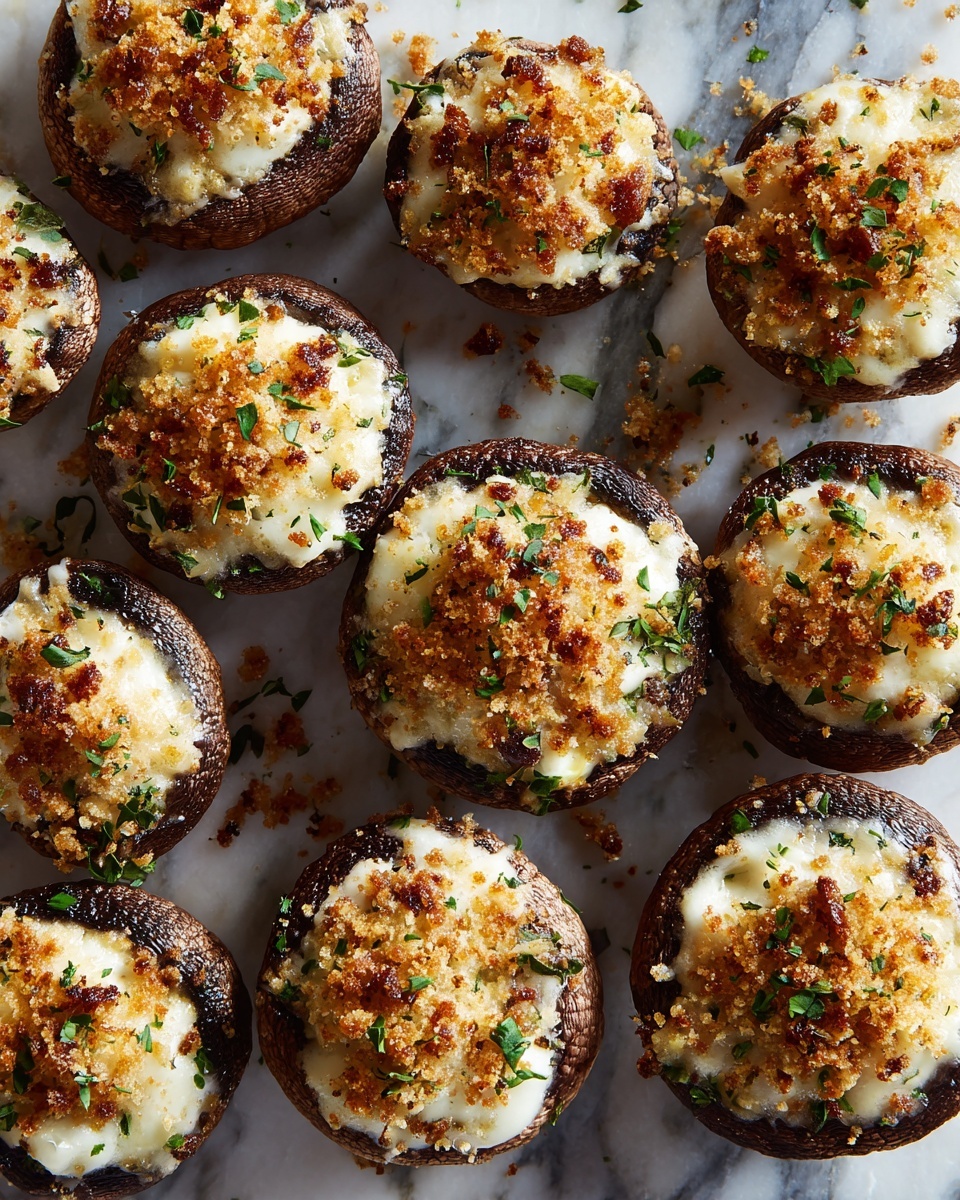 Crab-Stuffed Mushrooms Recipe - Recipe Image