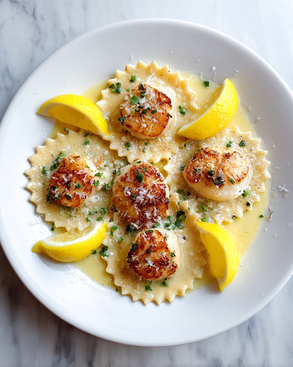 Lobster Ravioli with Lemon Butter Sauce Recipe - Recipe Image