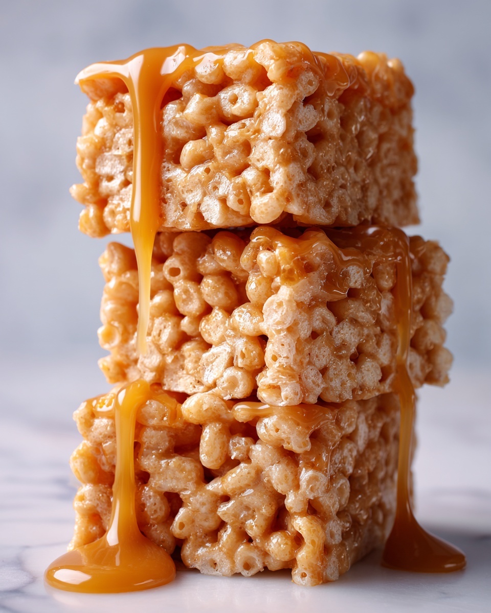 Salted Caramel Rice Krispie Treats Recipe - Recipe Image