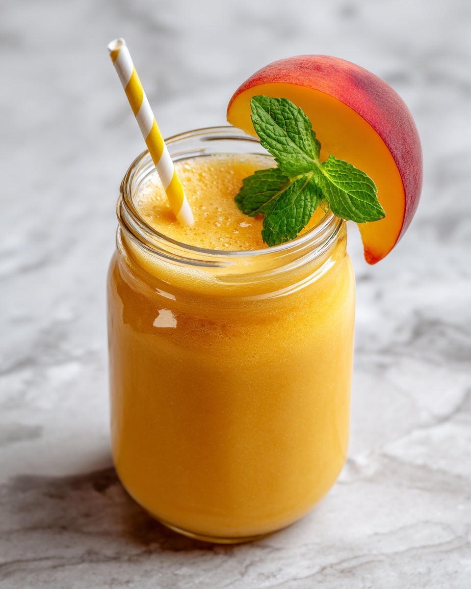 Peach Lemonade Slush Recipe - Recipe Image