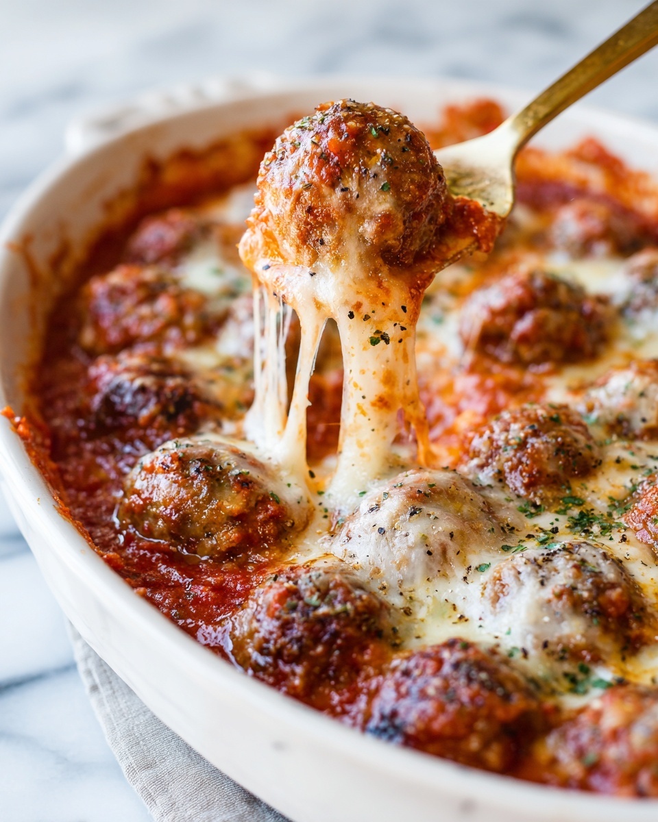 Baked Chicken Parmesan Meatballs Recipe - Recipe Image