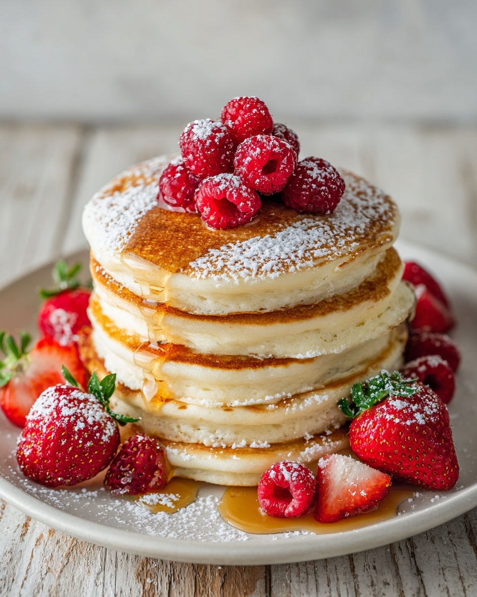 Fluffy Japanese Soufflé Pancakes Recipe - Recipe Image