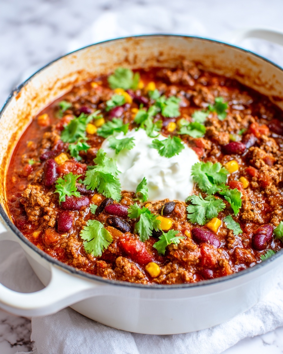 The Best Homemade Stovetop Chili Recipe - Recipe Image